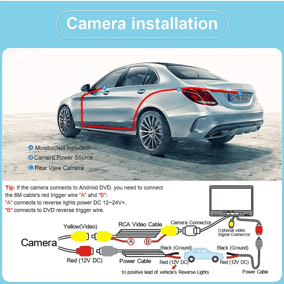 170 ° HD AHD 1080P 720P CVBS 자동차 후방 카메라 VW 트랜스포터 T5 T30 캐디 파사트 B5 투란 제타 차량용 트래젝토리/룰러