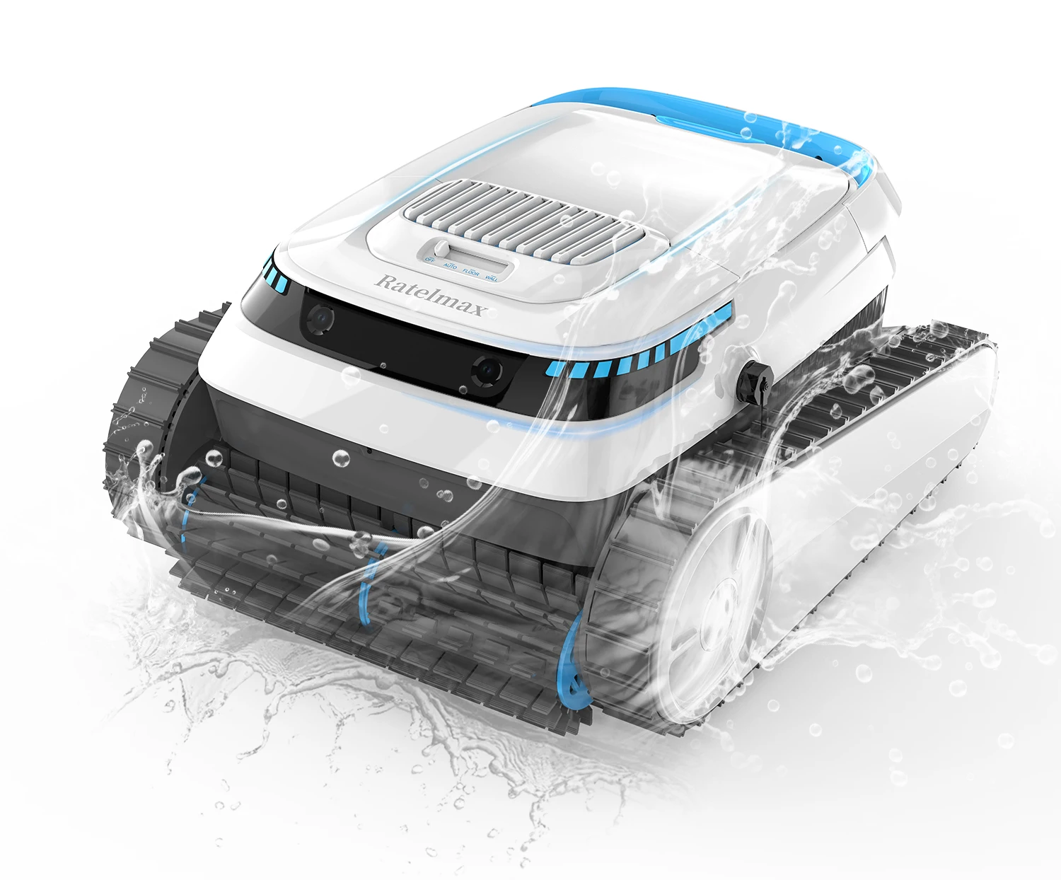 Ratelmax Automatic Underwater Robotic Vacuum Cleaner Pool Cleaning Robot Climbs Robot Wall Swimming Pool Cleaning Accessory