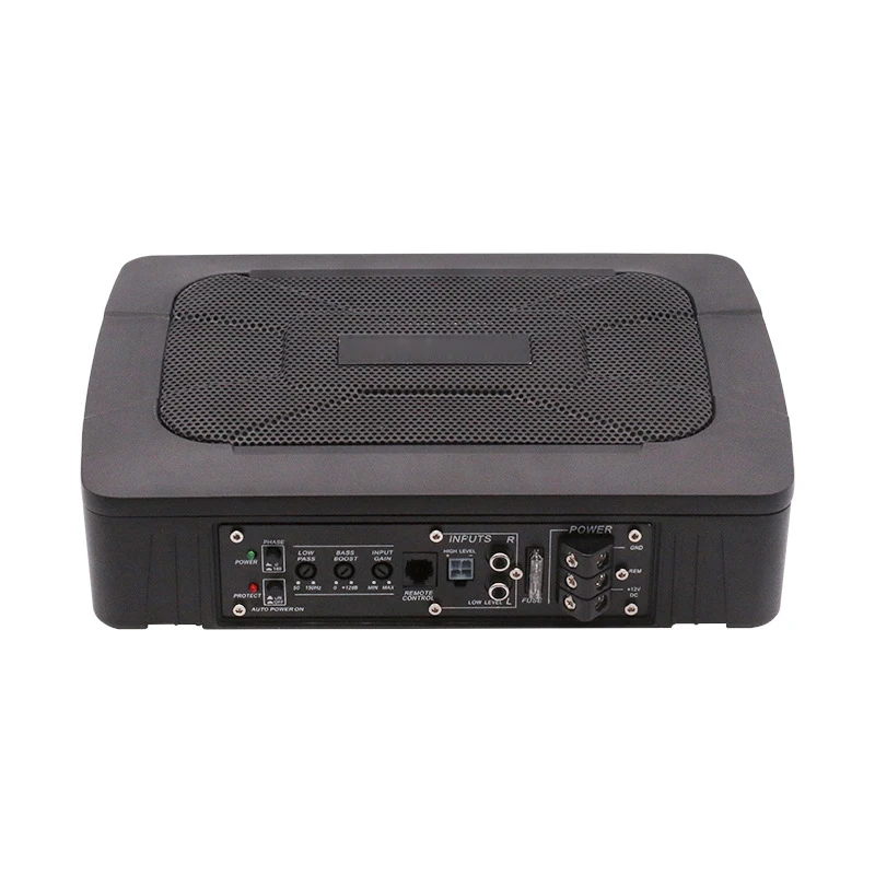 9 Inches 600W HIFI Slim Under-Seat Super Bass Car Subwoofer Powered Car Speaker Amplifier Speaker Audio Processor Music Player