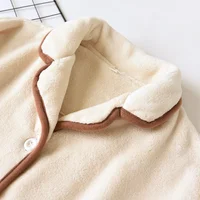 Autumn and winter new couples thickened coral fleece pajamas long-sleeved trousers two-piece flannel large size homewear suit - Image 5