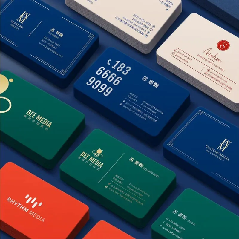 Business Cards PVC plastic waterproof frosted 100 rounded corners name free design matte