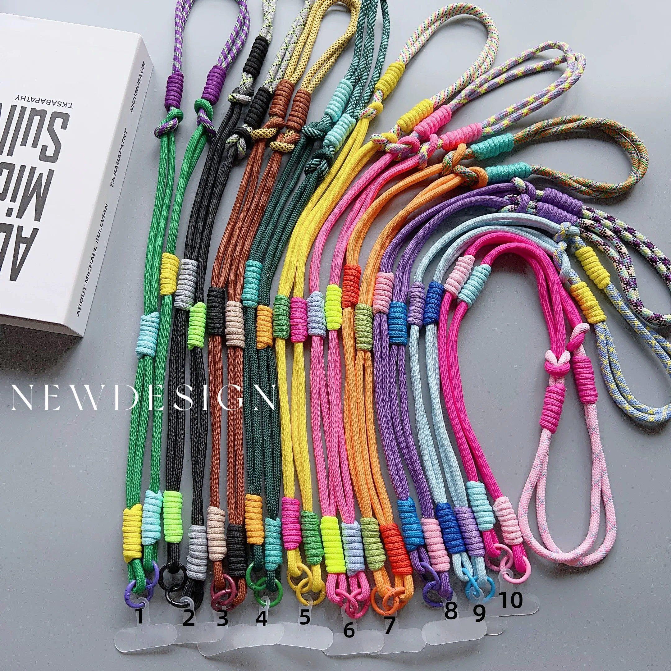 Lanyard Cross-body Shoulder Strap Keychain with Adjustable Long Rope and Replacement Patch