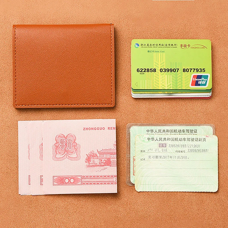 1Pc Card Bag Slim And Compact Bank ID Card Case Driver's License Wallet Simple And Anti Demagnetization Card Holder 5