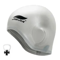 Swim Caps Ear Protection Full Silicone Swimming Cap ,universal,swimming  Earmuffs 1