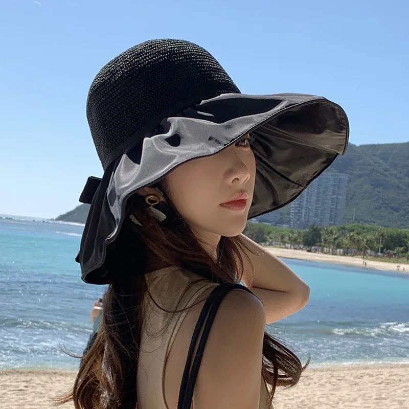 MaxNova Bucket Hats for Women Flower Embroidery Travel Beach Sun Hat Outdoor Cap Unisex 2pack 