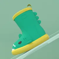 Children Baby Rain Boots Waterproof Rainshoes Cartoon Shark Todller Kids Shoes Boys Girls Water Shoes Soft Sole Anti-Slip 5