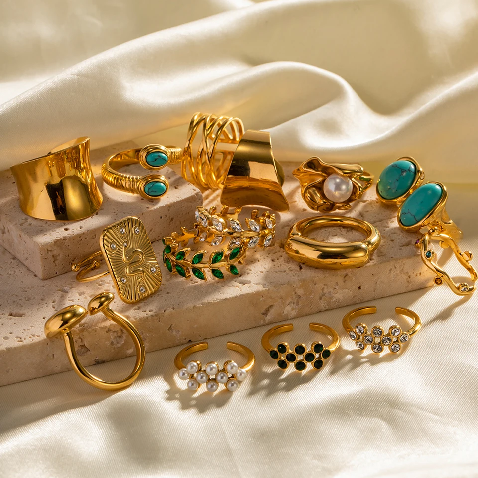 Bague Acier Inoxydable Femme Bague Lettre Réglable Purelei Acier