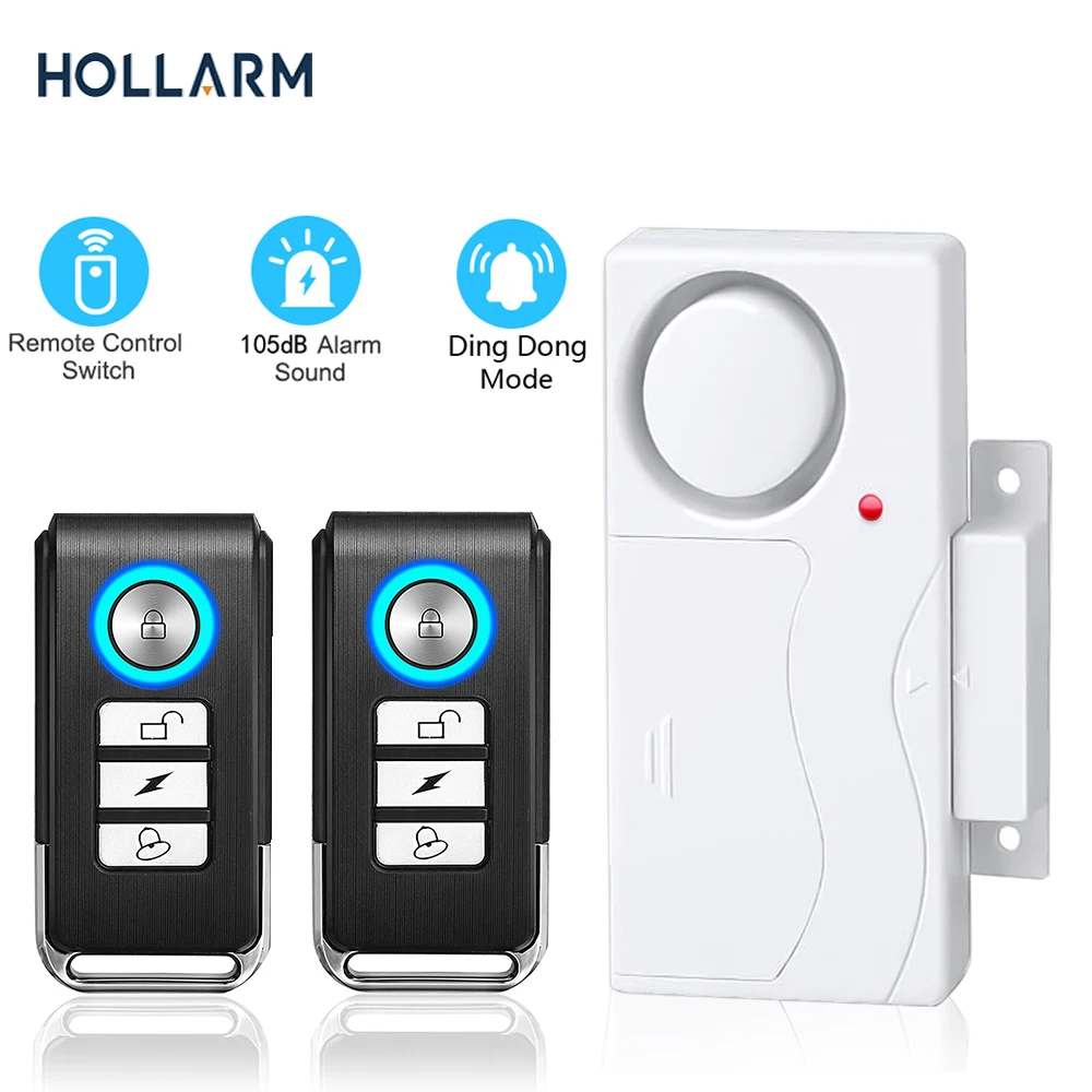 Hollarm Telecomando Aperto Chiuso Sensore Porta Abs Casa Wireless Per Avvisi Sistema Di Allarme Finestra Rilevatore Di Sicurezza Magnetico