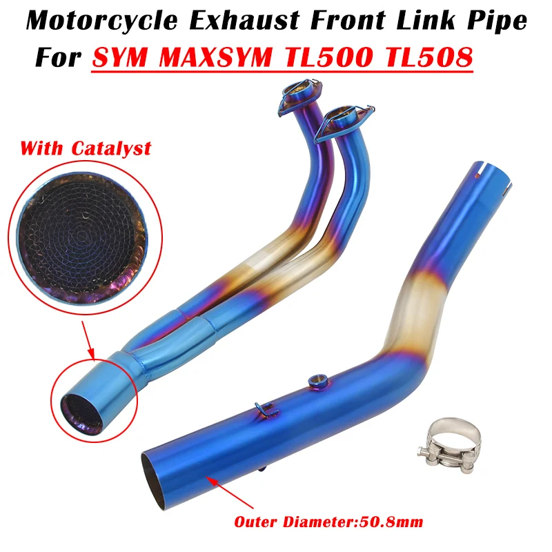 Slip On For YM MAXSYM TL500 TL508 TL 500 508 Motorcycle Exhaust Escape