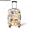 Cute Dog Cat Print Luggage Cover Travel Accessories Anti-dust Baggage Covers Elastic Suitcase Trolley Case Cover 4