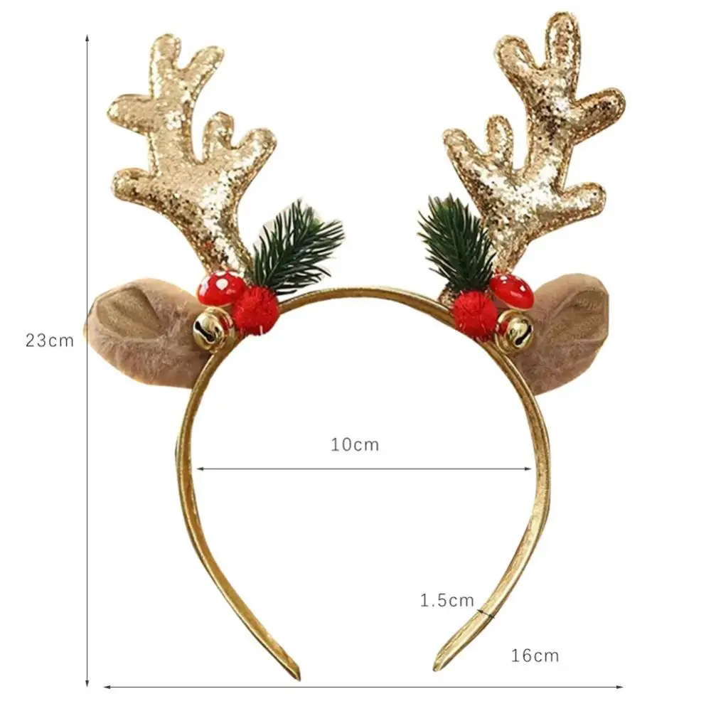 Merry Christmas Decorations For Home Elk Santa Claus Snowman Christmas Tree Headband Hair Accessories New Year Xmas Decor