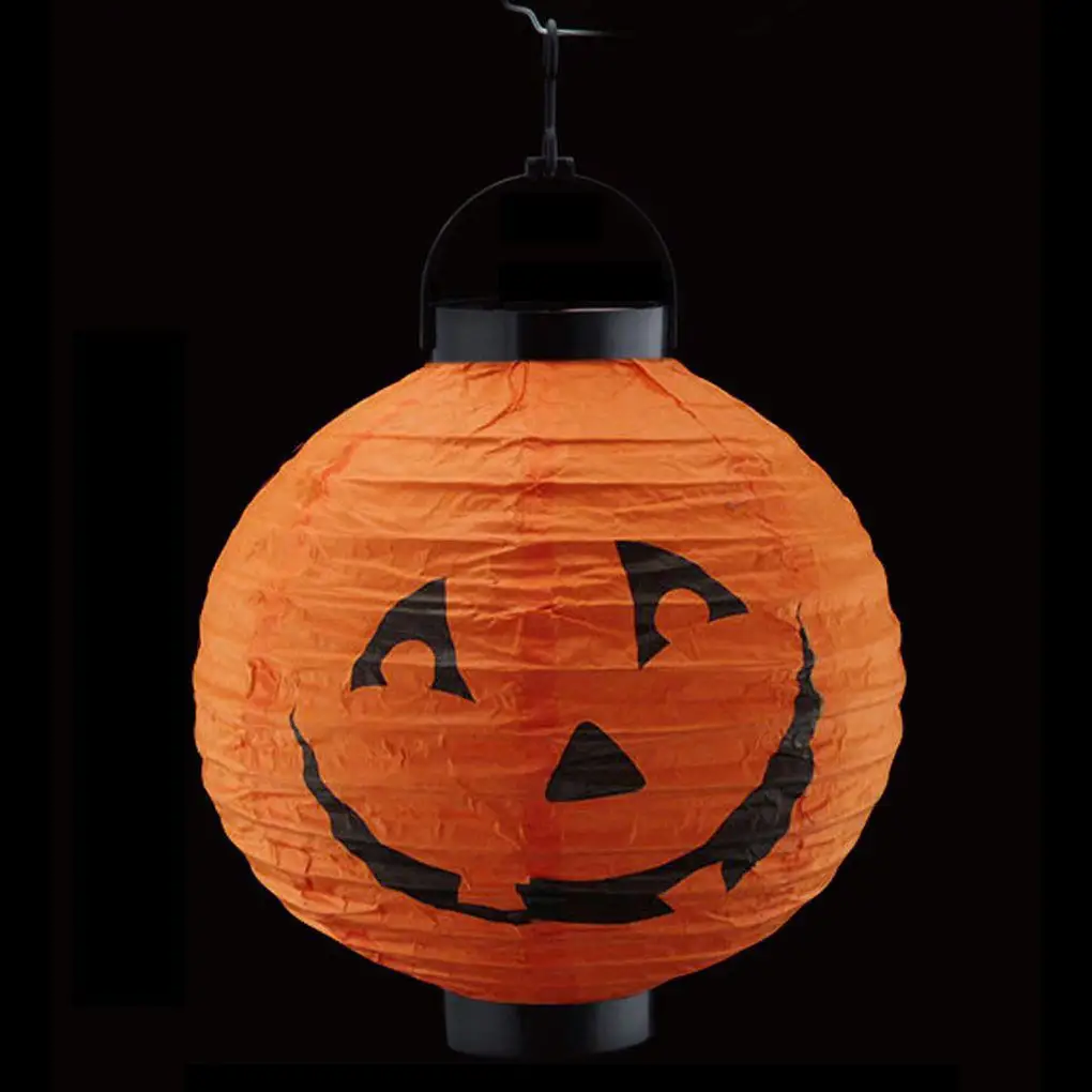 LED Paper Pumpkin  Animal Hanging Lantern Light Lamp Halloween Party Decor 