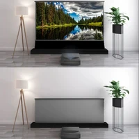 Electric Floor Rising ALR UST Projection Screen Black Grid 150 Max Tab Tension Ambient Light Rejecting for Laser Projector 3D 8K - Image 3
