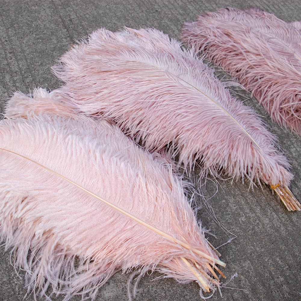 Ostrich Feathers Natural Feathers 10PCS Fluffy Big Ostrich Feathers 15-55CM for Wedding Table Centerpieces Carnaval Party Decoration