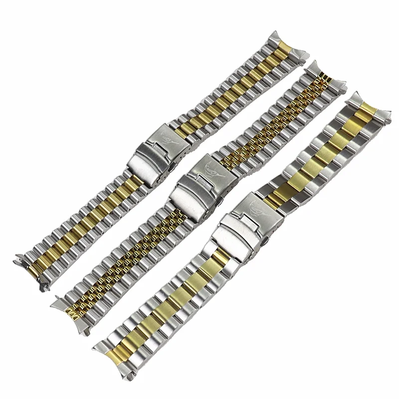 3 Styles 22mm Diving Steel Metal Strap For Casio Duro Mdv107-1A