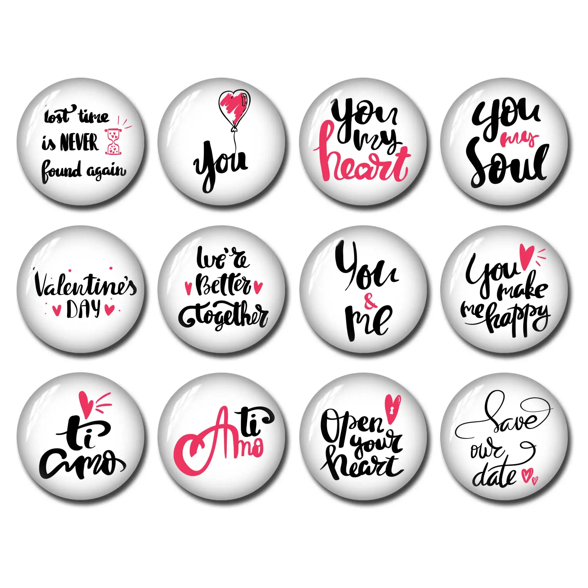 

Love heart Cabochon, Handmade Jewelry Materials Making image Glass dome,12mm 16mm 20mm 25mm 30mm 40mm Picture Beads - FJ1413