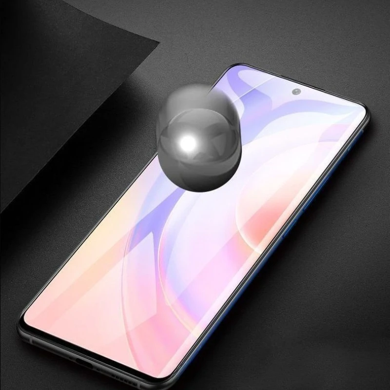 Matte Anti-Blue Tempered Glass Screen Protector with Design - Enhanced Protection Film