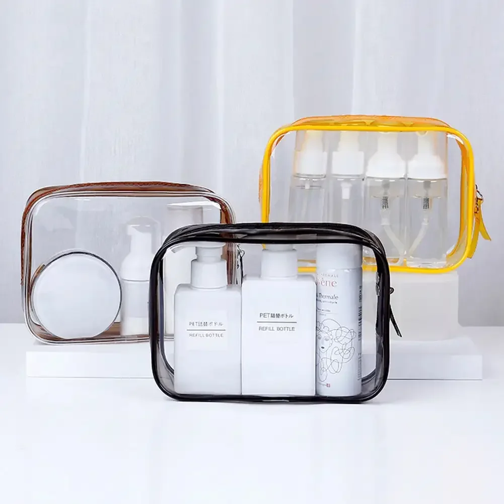 2 Bolsas Transparentes Para Líquidos De Viaje - Neceser De Aseo Para Avión, Impermeable, 20x6x15 Cm