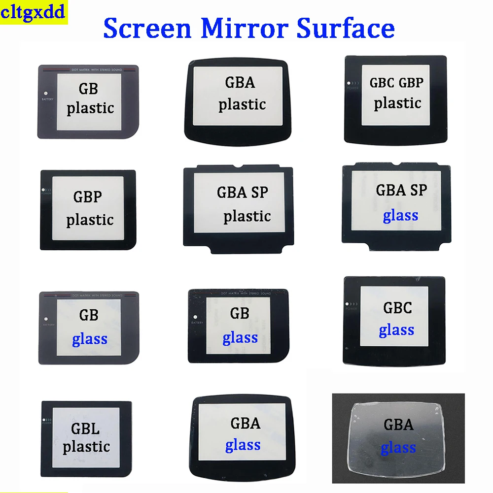 

cltgxdd 1piece FOR GB GBA SP GBC GBL GBP plastic glass lens screen protector scratch resistant lens replacement and repair parts