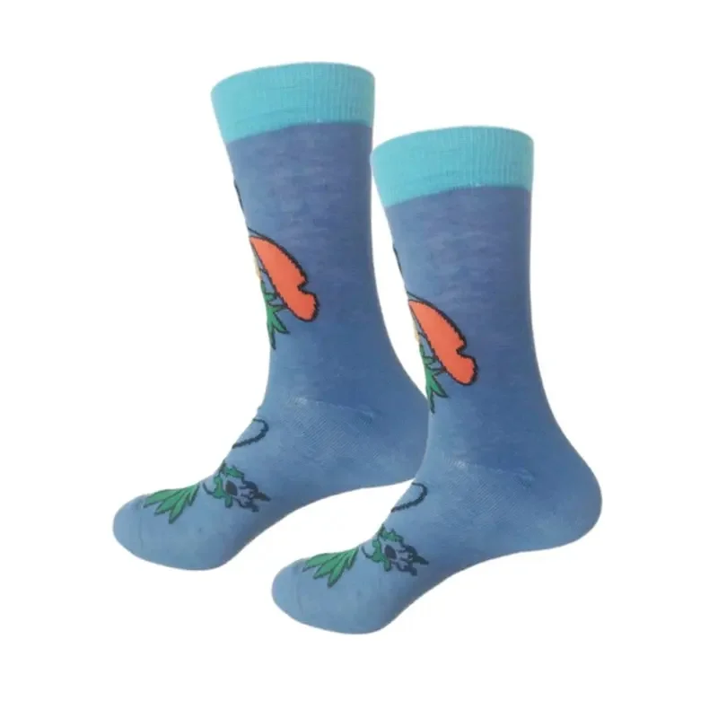 Disney Anime Socks Cartoon Stitch Long Socks Cotton Sports Skateboard socks Kawaii Stitch Knee-high Birthday Gifts