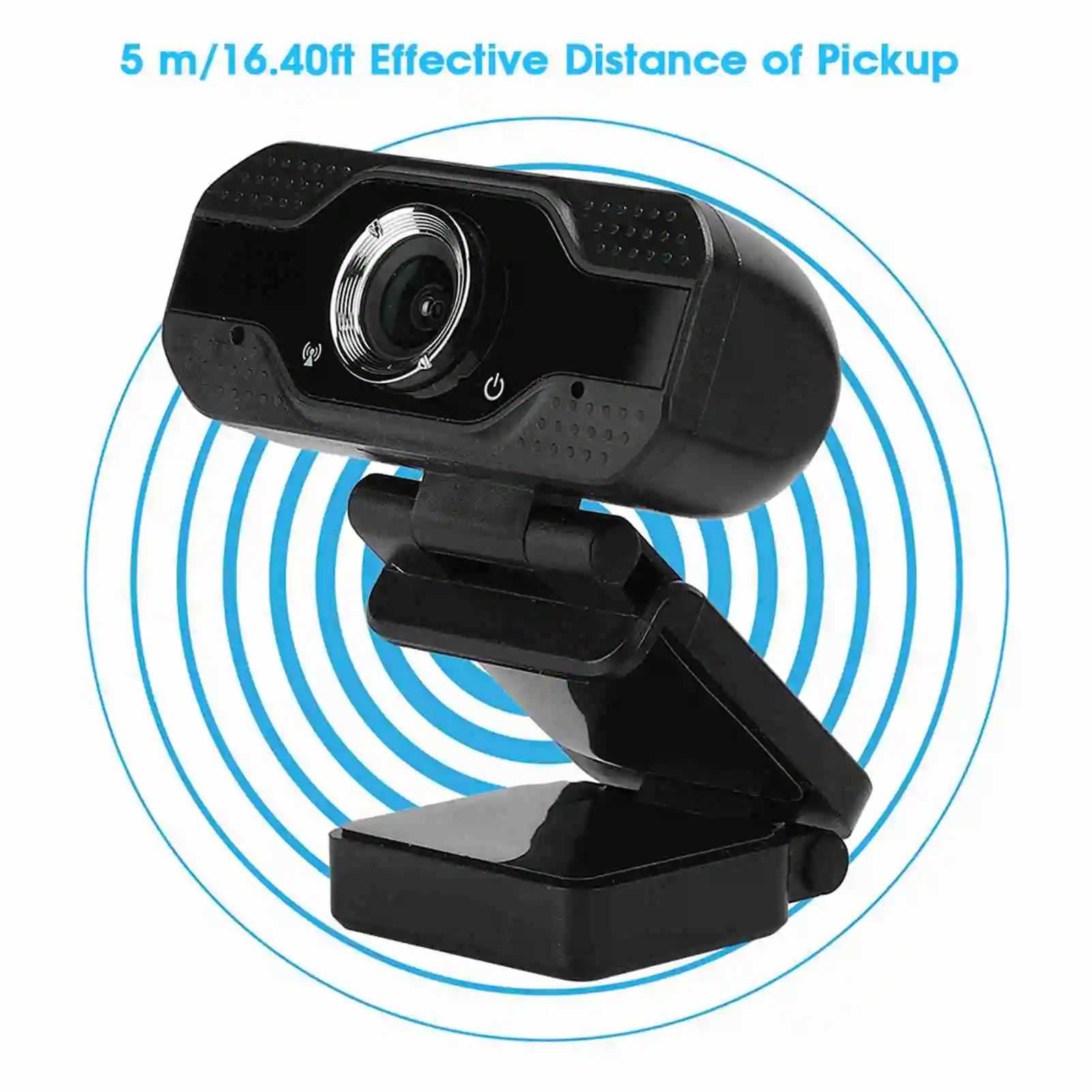 1080P Desktop Computer Camera USB Online Class Webcam with Microphone