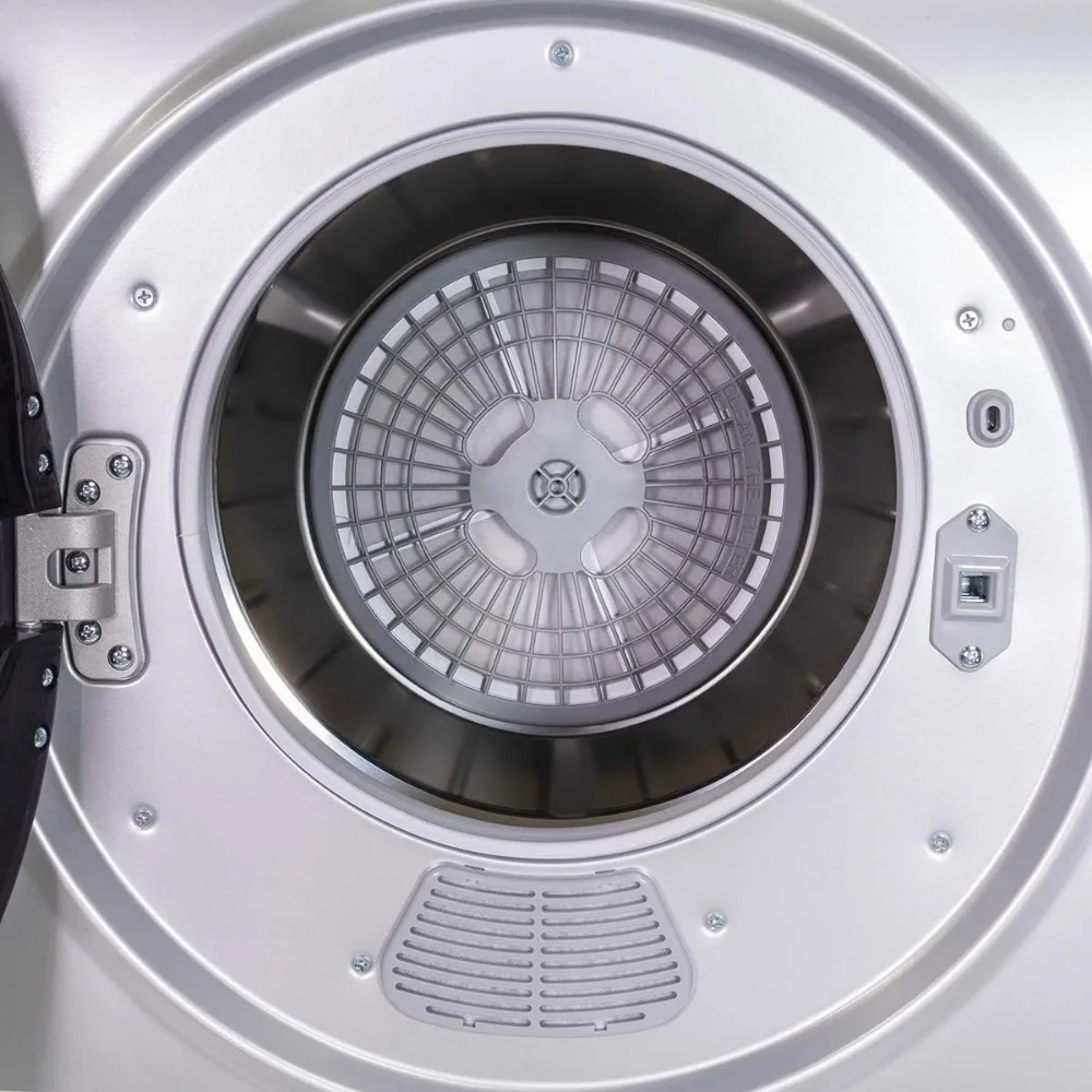 Tumble Dryer Silver w/Digital Timer Automatic Portable Electric RV Apartment Clothes Laundry Compact 5