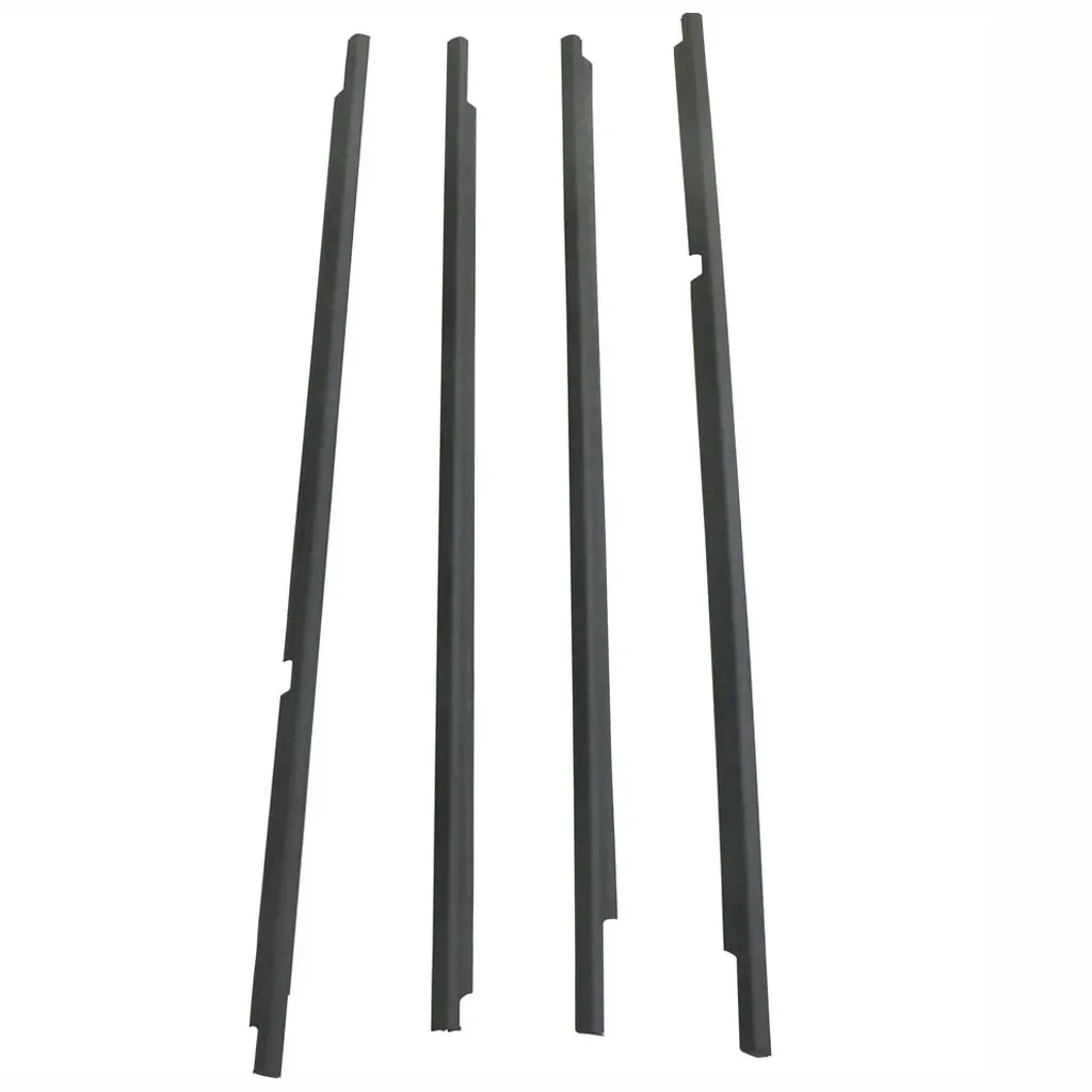 Rubber Seal 4 Pcs Chrome or Black Outside Windows for Land Cruiser LC100 1998-2007 Glass Laminate 75740-60030