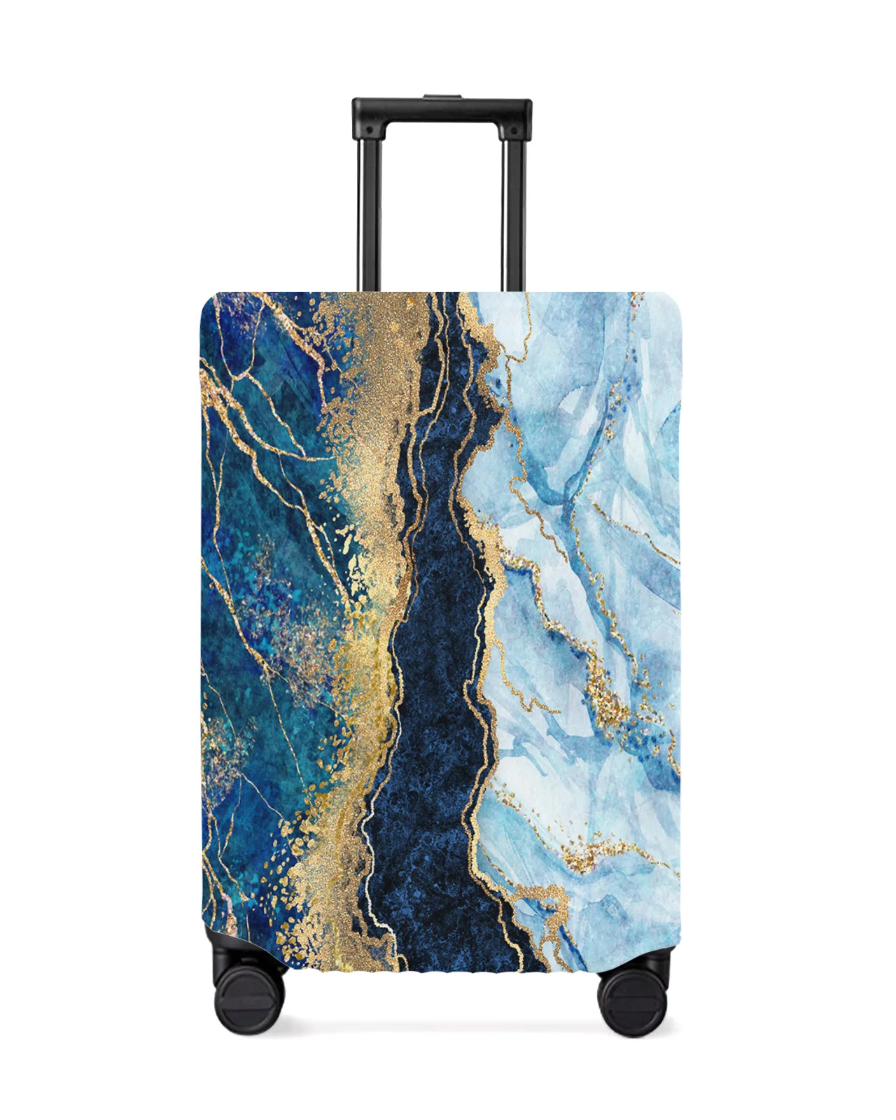 abstract-blue-marble-luggage-cover-stretch-suitcase-protector-baggage-dust-case-cover-for-18-32-inch-travel-suitcase-case