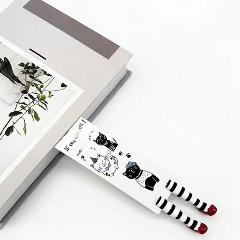 1PCS 3d Wicked Witch Bookmark ABS Witch Bookmark Legs Handmade For Book Lovers Gifts Stationery Office School Supplies bookmarks stationery supplies