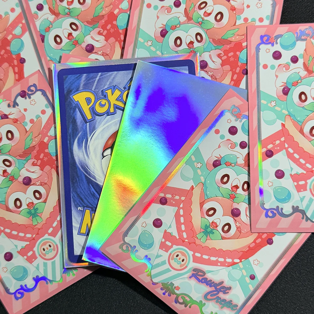 cute mtg card sleeves Cute Feline Purrely Holographic Card Sleeves main image 0