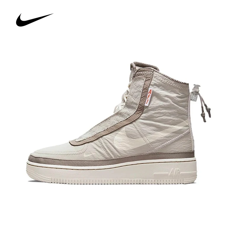 Scarpe Da Skateboard Da Donna Originali Nike Air Force 1 High Shell Classic Warm Antiscivolo Sneakers Resistenti All'Usura Do7450-211