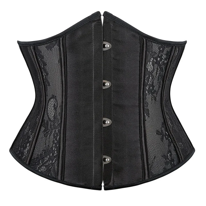 

Sexy Gothic Underbust Corset and Waist cincher Bustiers Top Workout Shape Body Belt Plus Size Lingerie Corselete