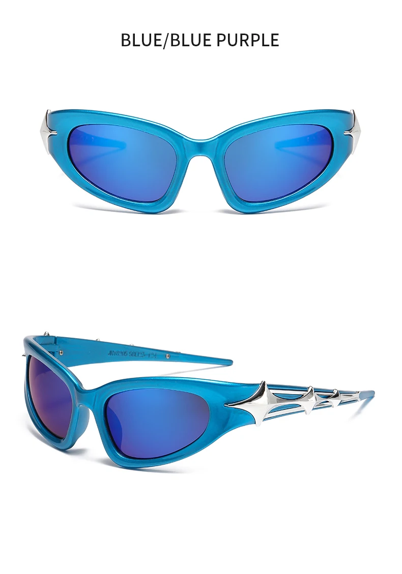 Schutzbrille Y2k Mode Punk Sport Sonnenbrille für Männer Frauen Luxus Marke Designer Sonnenbrille Männer Vintage Shades UV400 – Detail 16