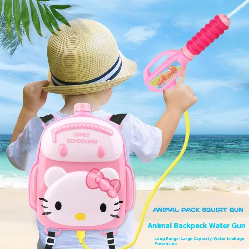 Hello Kitty Children's Water Gun Toy Sanrio Summer Toys Children's Pull Out Sprinkler Beach Water Play Pool Toys Water Guns 2