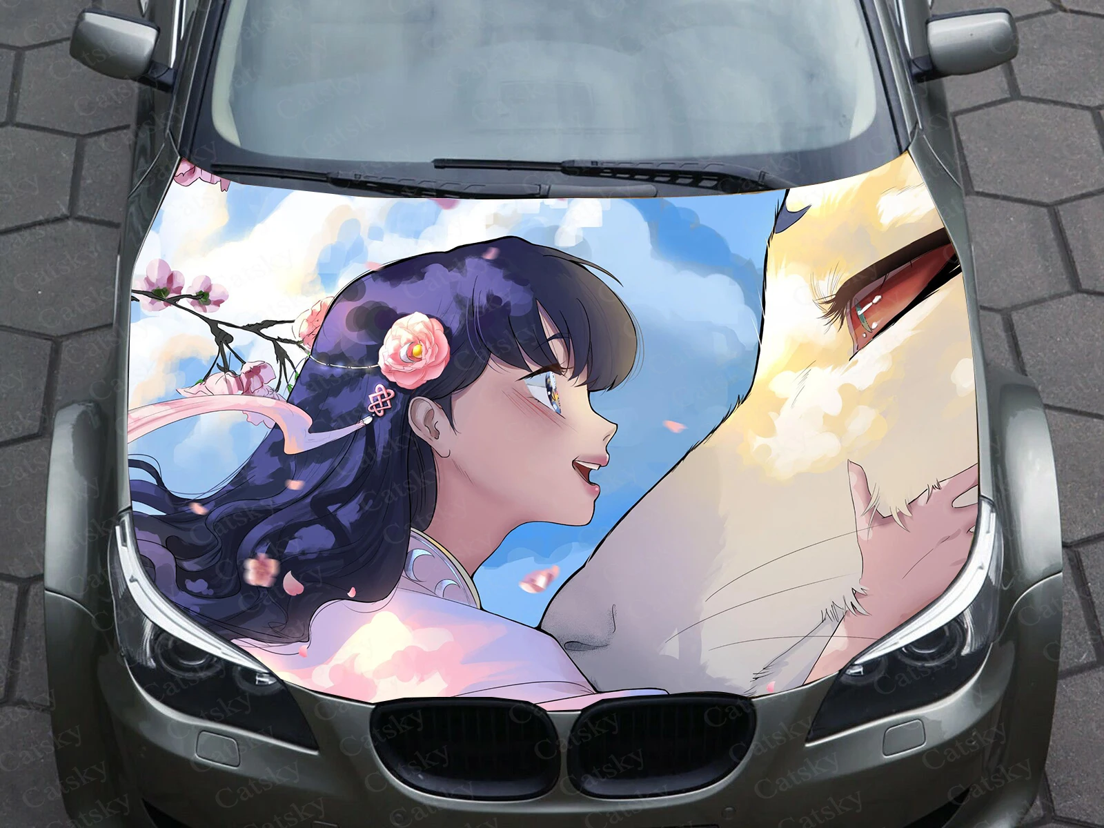 

Anime InuYasha Sesshomaru Kagome Car Decal Graphics Vinyl decal Cover Pattern Packaging custom DIY design hood engine Stickers