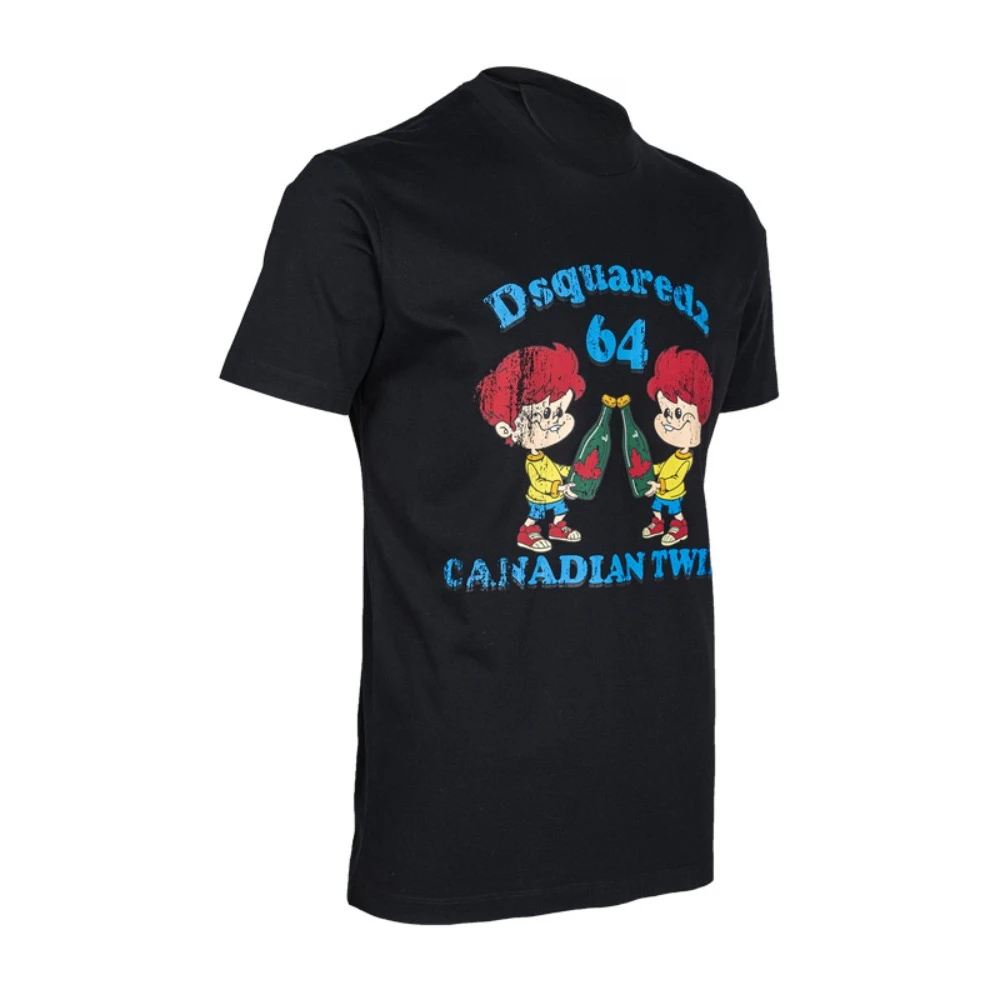 Dsquared2 Squared Men's Cartoon printed Cotton short-sleeved