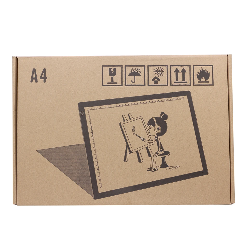 

2022 New A4 LED Artist Ultra Slim Art Stencil Board Light Box Tracing Drawing Board