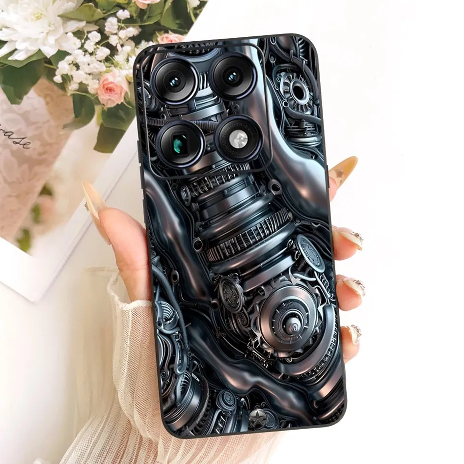 Floral Marble Soft Silicone Protective Case
