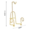Tea Cup Holder Tea Set Display Stand Gold Metal Cup Saucer Display Stand 1 Piece 6