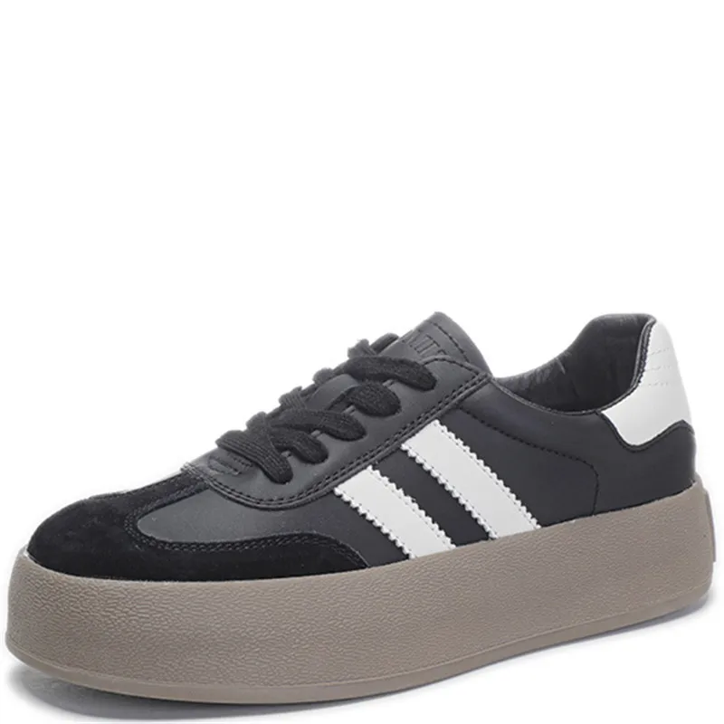 

Классические женские туфли из натуральной кожи для тренировок в стиле ретро, немецкие Спортивные Повседневные туфли Forrest, новая простая уличная обувь, белая женская обувь