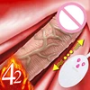 Telescopic Vibrating Soft Realistic Dildo Female Masturbation With Suction Cup Heating Penis Remote Control Dick For Women 1