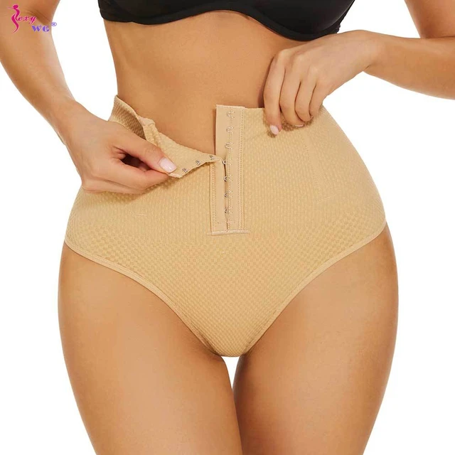 SEXYWG Women Shapewear Thong Panties Tummy Control Bodyshaper High Waist  Shapewear Soft Slimming Flat Belly Underwear