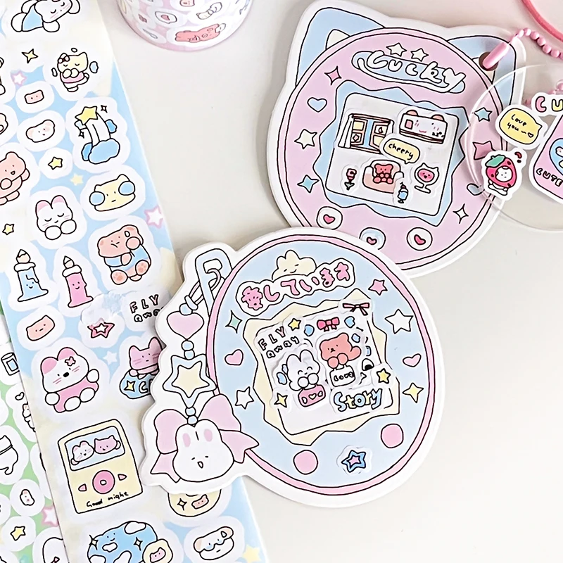Cute Animal Washi Tape Decoration Scrapbooking DIY Collage Album Photocard Diary Journal Hand Account Masking Tapes Stationery