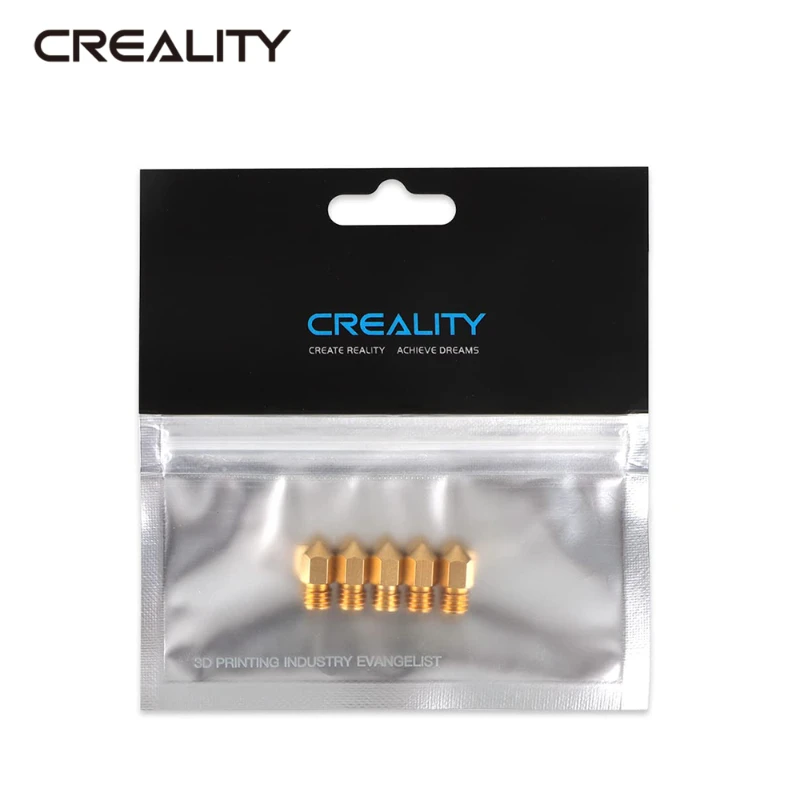 CREALITY 3D 프린터 노즐 Ender-3 Serie/Ender 5 Serie/CR-6 SE 3D 프린터용 0.2/0.3/0.4/0.5/0.6/0.8mm 핫엔드 압출기 노즐