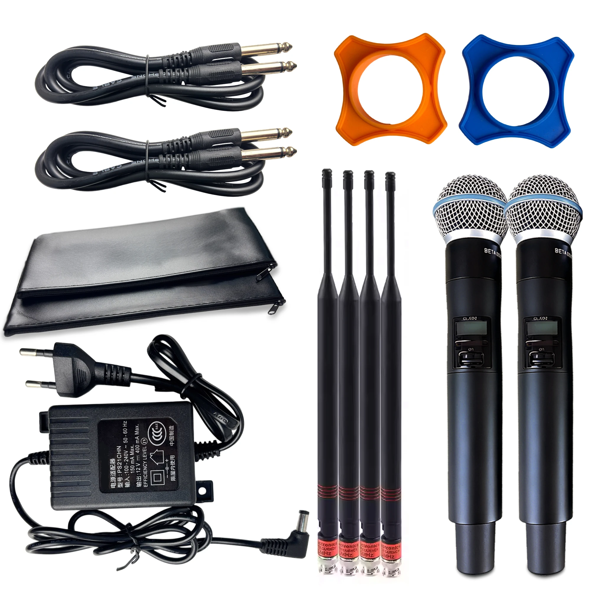 Paulkitson QLX24D 전문 무대 무선 마이크 시스템 572-596/628-668/800-820MHz KTV 웨딩 파티용 핸드헬드 마이크