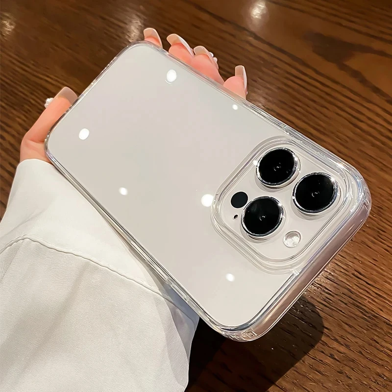 Luxury Shockproof Clear Bumper Phone Case - Transparent Soft Acrylic Cover Accessory