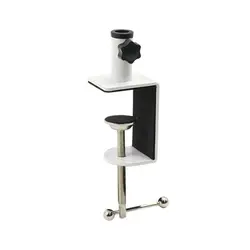 Universal Durable Metal & Plastic Tablet Holder with Desk Lamp Clip - Black & White (5)