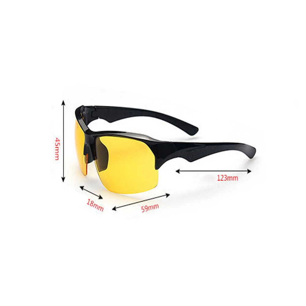 Enhanced Night Vision Anti-Glare Glasses with Yellow Lenses