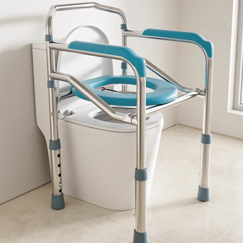 Enhanced Stainless Steel Toilet Booster Stool,Elderly Toilet Chair, Pregnancy Aid,Disabled-Friendly Bathroom Support,Toilet Aid