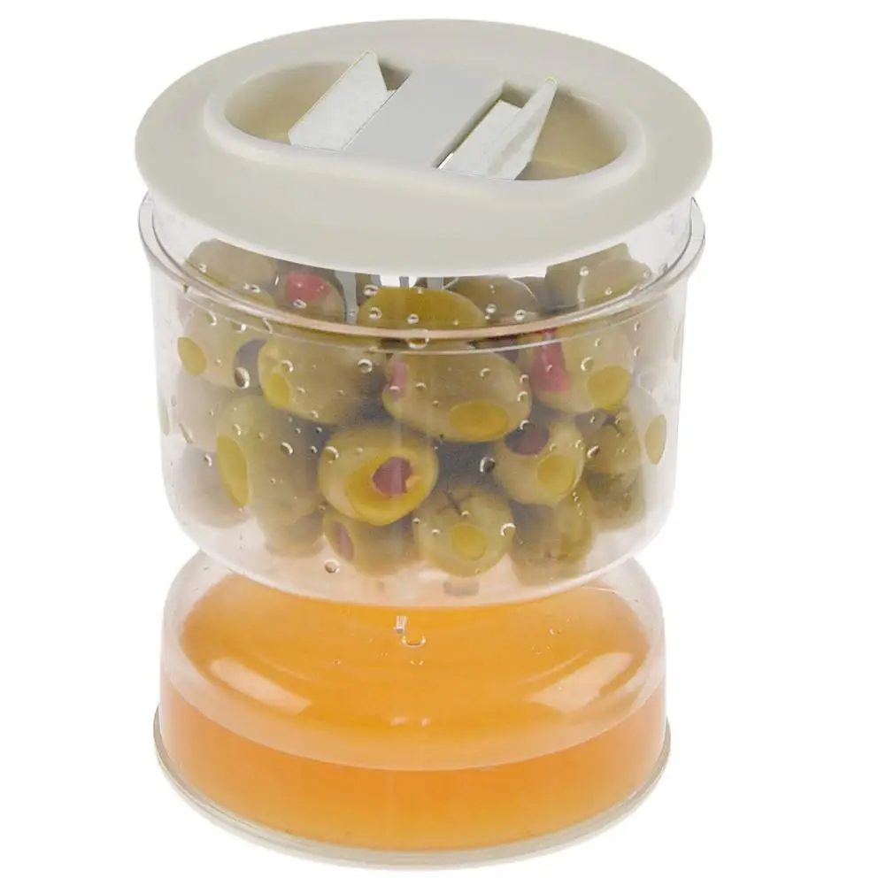 Innovative Pickle Jar Fine Workmanship Olives Jar Plastic Pickle Organizer Hourglass Design Sealed Olives Container for Home 5